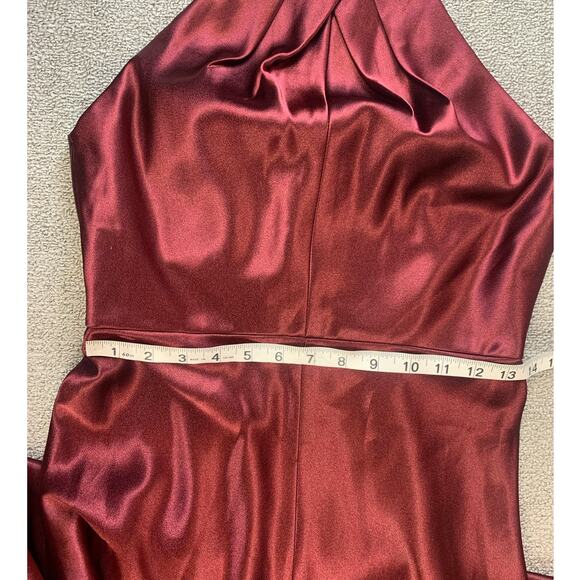 Jenny Yoo Cameron Dress Formal Gown Halter Hibiscus Size 6 - Picture 8 of 12